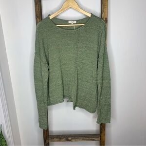 Easel Raw Edge Pullover Sweater